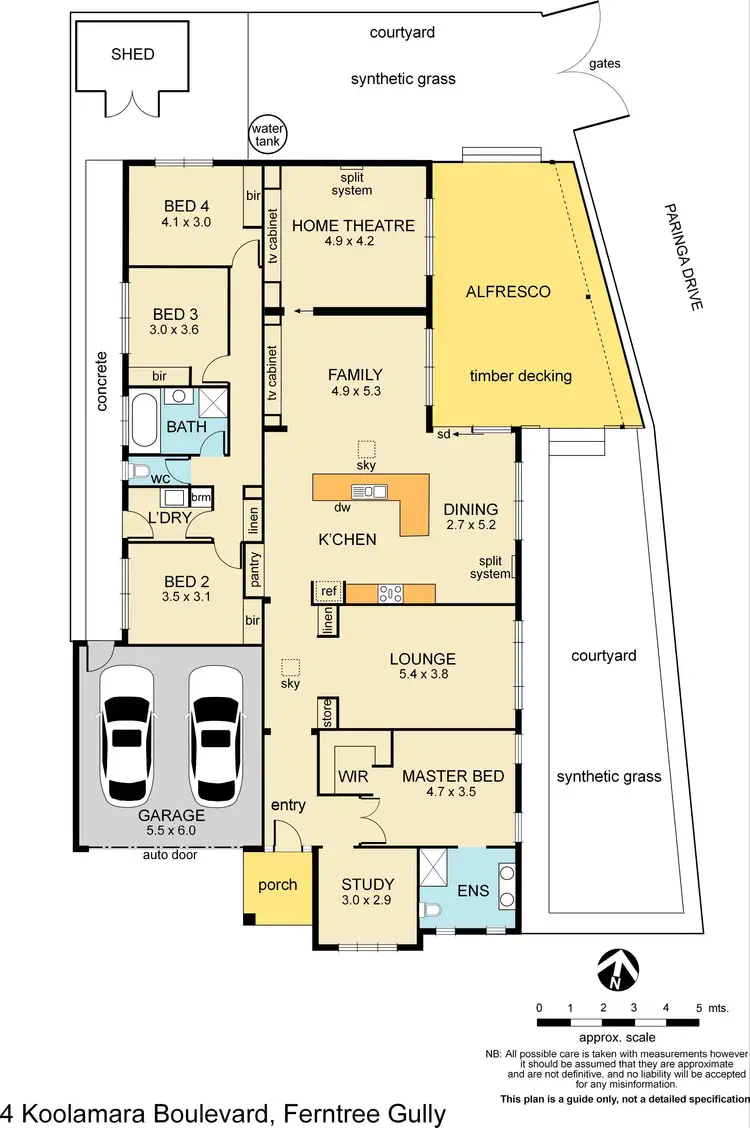 Floorplan of Homely house listing, 4 Koolamara Boulevard, Ferntree Gully VIC 3156