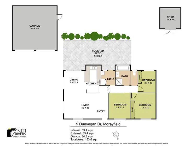 Floorplan of Homely house listing, 9 Dunvegan Drive, Morayfield QLD 4506