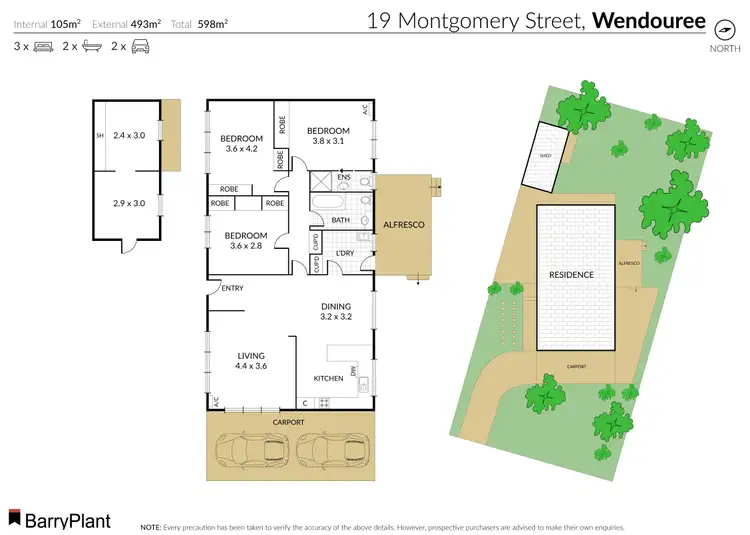 Floorplan of Homely house listing, 19 Montgomery Street, Wendouree VIC 3355