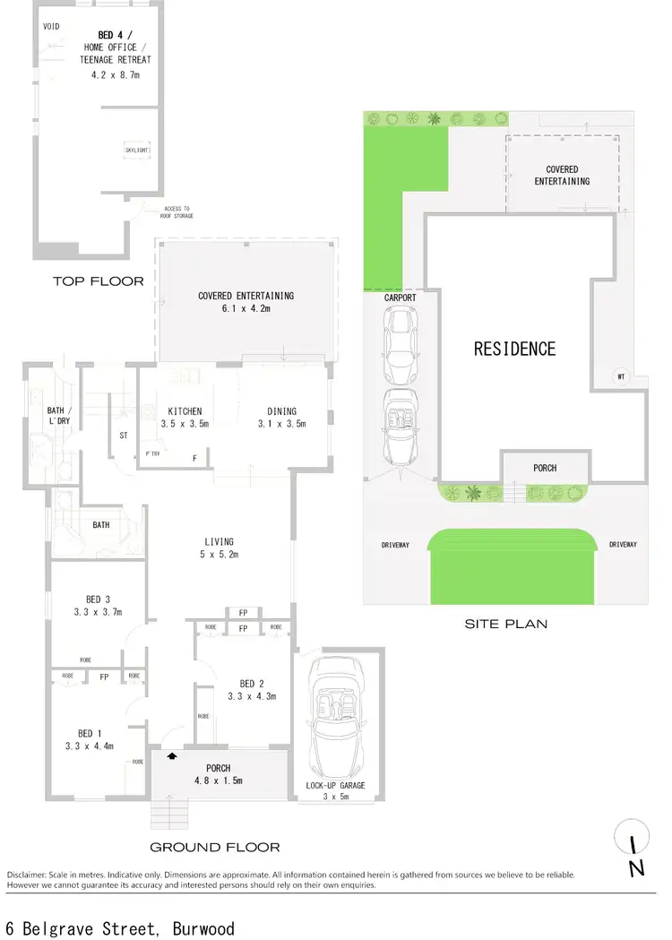 Floorplan of Homely house listing, 6 Belgrave Street, Burwood NSW 2134
