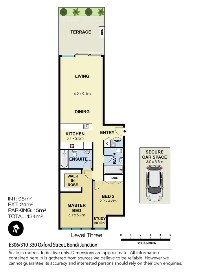 Floorplan of Homely apartment listing, E306/310-330 Oxford Street, Bondi Junction NSW 2022