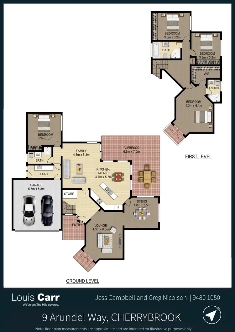 Floorplan of Homely house listing, 9 Arundel Way, Cherrybrook NSW 2126