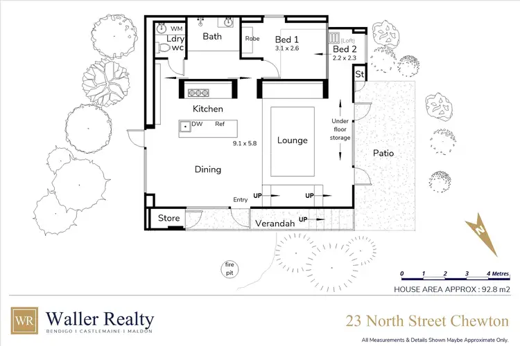 Floorplan of Homely house listing, 23 North Street, Chewton VIC 3451