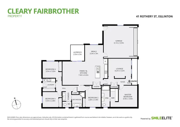 Floorplan of Homely house listing, 41 Rothery Street, Eglinton NSW 2795