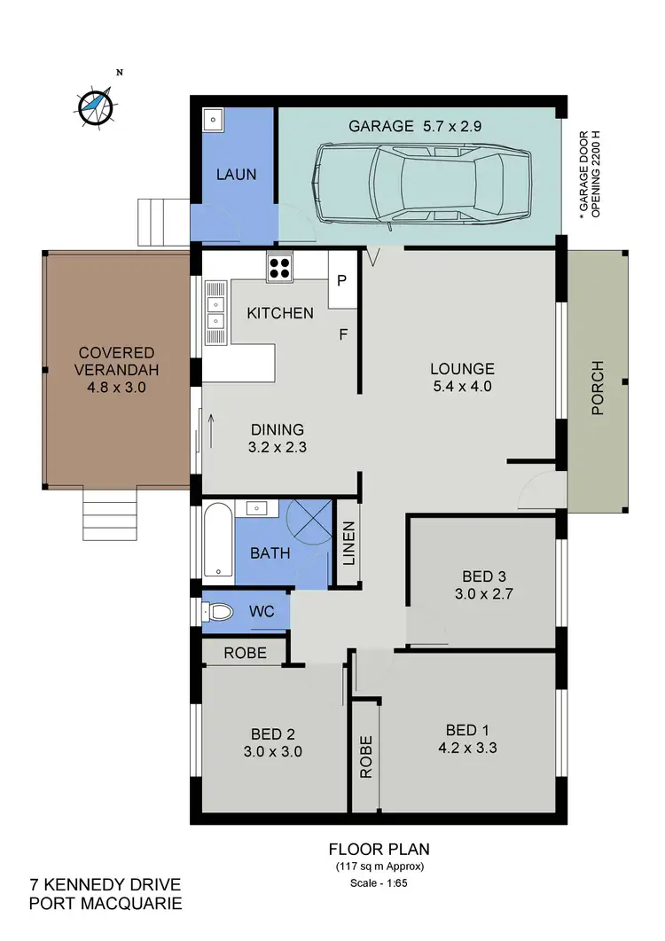 Floorplan of Homely house listing, 7 Kennedy Drive, Port Macquarie NSW 2444