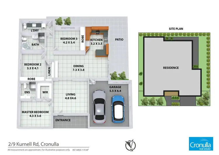 Floorplan of Homely villa listing, 2/9 Kurnell Road, Cronulla NSW 2230