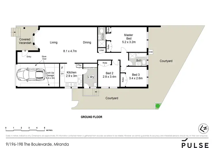 Floorplan of Homely villa listing, 9/196 The Boulevarde, Miranda NSW 2228