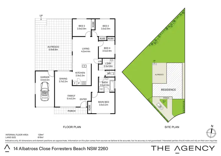 Floorplan of Homely house listing, 14 Albatross Close, Forresters Beach NSW 2260