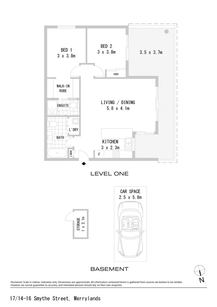 Floorplan of Homely apartment listing, 17/14-16 Smythe Street, Merrylands NSW 2160