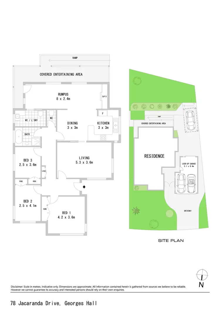 Floorplan of Homely house listing, 78 Jacaranda Drive, Georges Hall NSW 2198