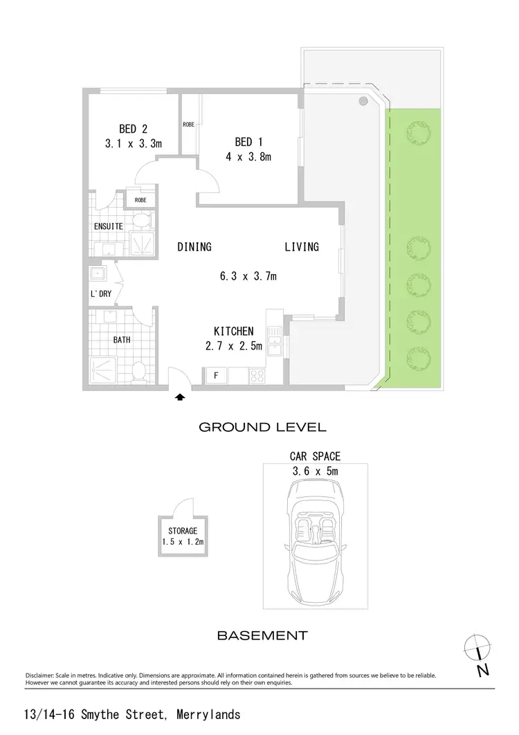 Floorplan of Homely apartment listing, 13/14-16 Smythe Street, Merrylands NSW 2160