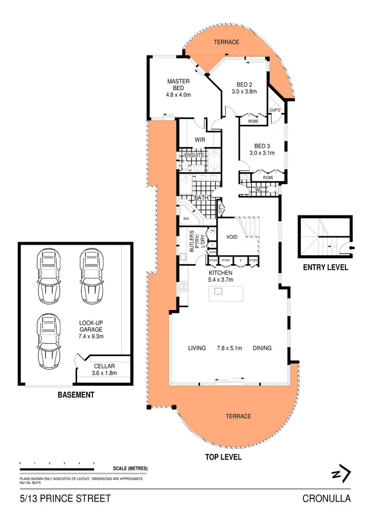Floorplan of Homely apartment listing, 5/13 Prince Street, Cronulla NSW 2230