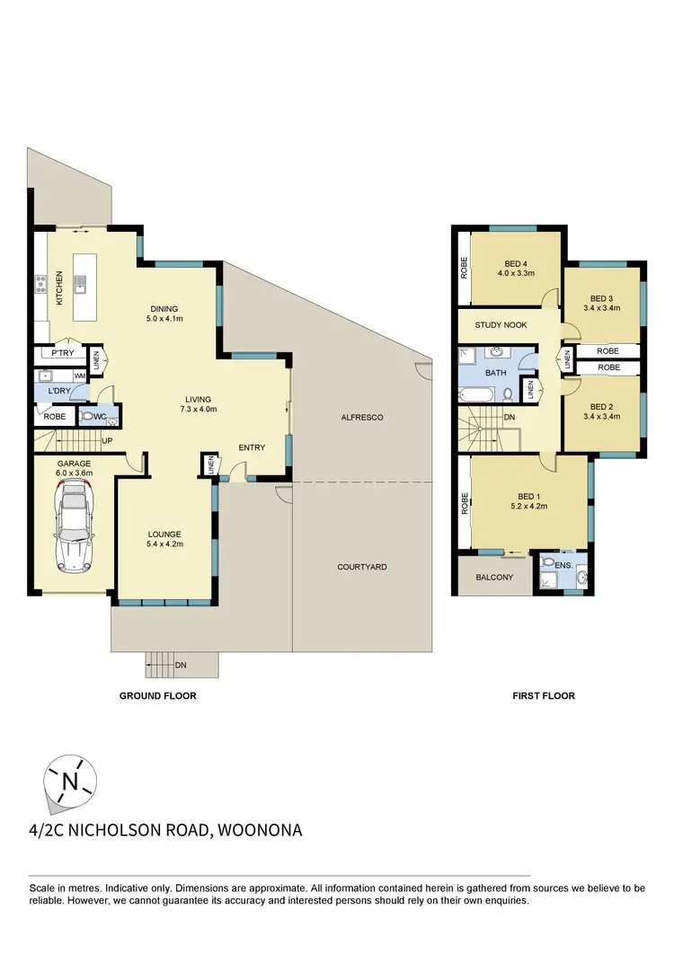 Floorplan of Homely townhouse listing, 4/2C Nicholson Road, Woonona NSW 2517