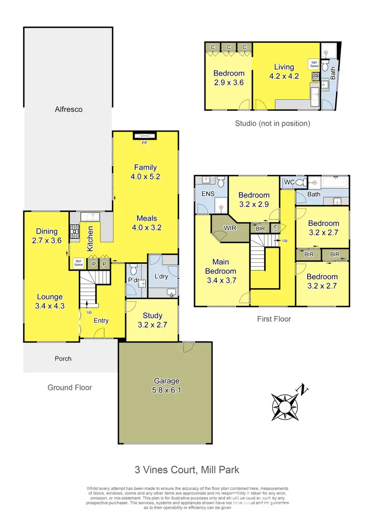 Floorplan of Homely house listing, 3 Vines Court, Mill Park VIC 3082