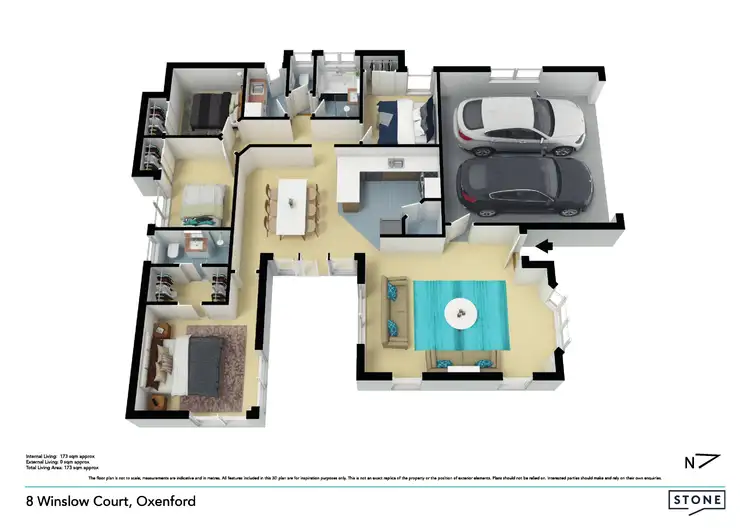 Floorplan of Homely house listing, 8 Winslow Court, Oxenford QLD 4210