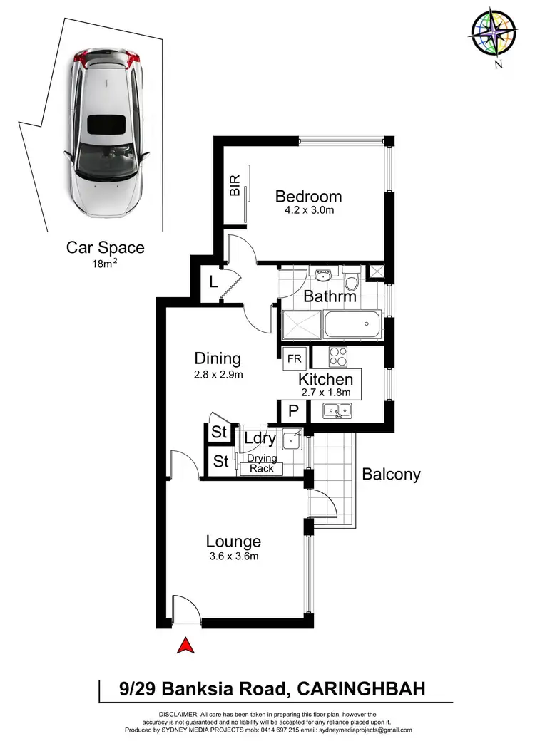Floorplan of Homely unit listing, 9/29 Banksia Road, Caringbah NSW 2229