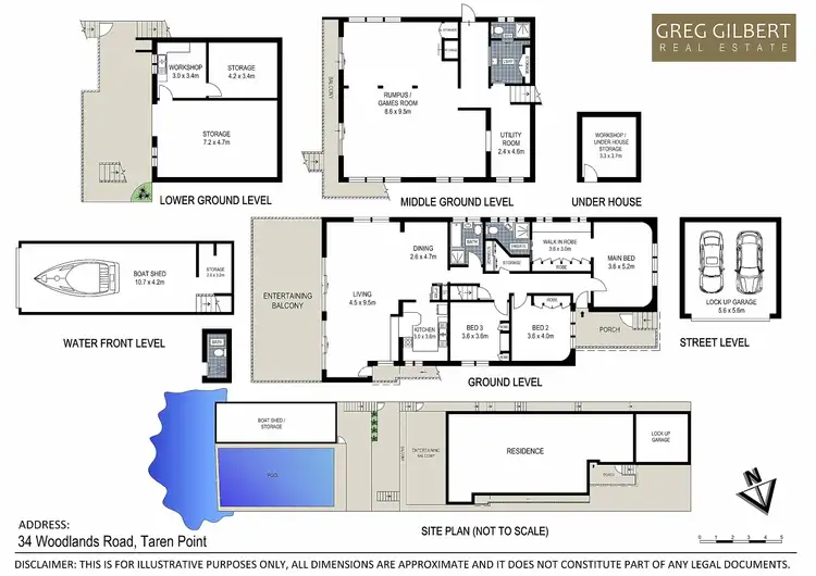 Floorplan of Homely house listing, 34 Woodlands Road, Taren Point NSW 2229