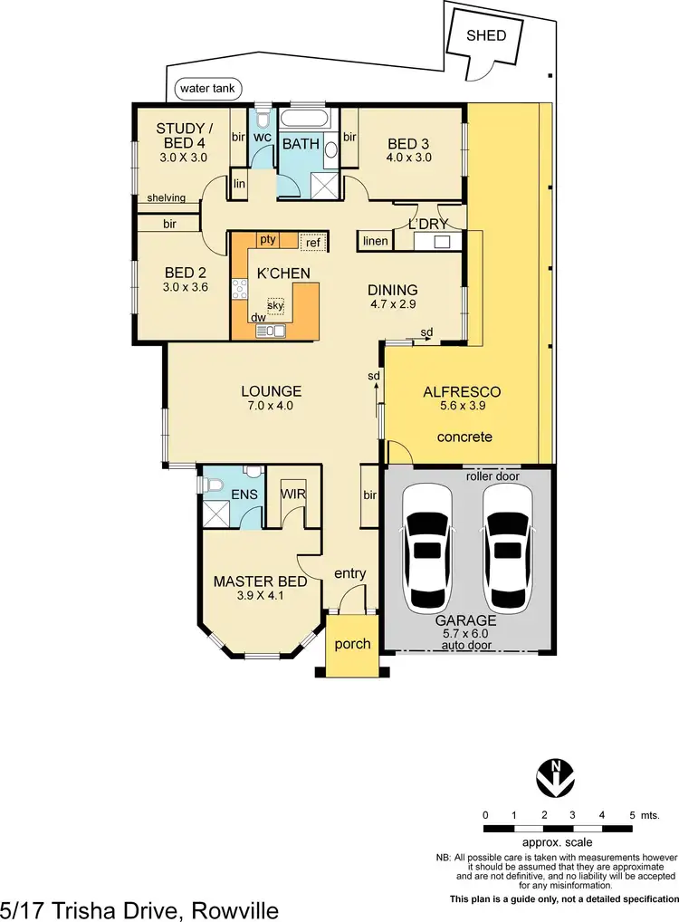 Floorplan of Homely townhouse listing, 5/17A Trisha Drive, Rowville VIC 3178