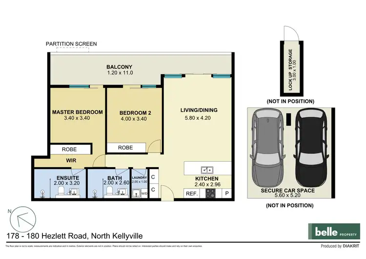 Floorplan of Homely apartment listing, 310/180 Hezlett Road, North Kellyville NSW 2155