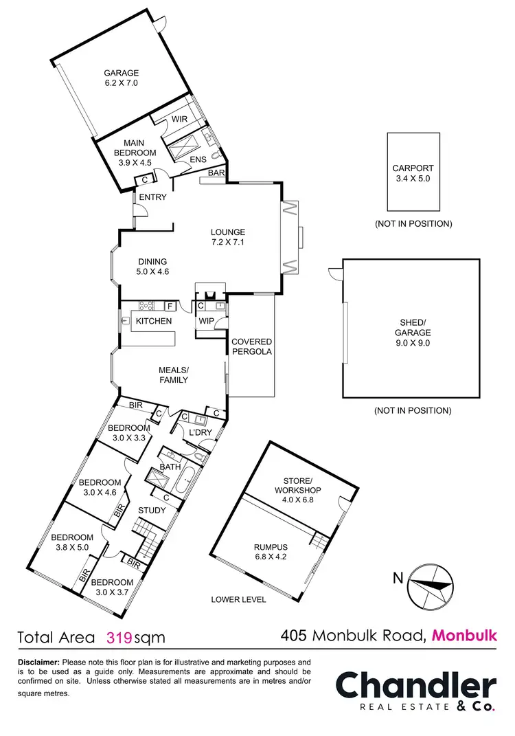 Floorplan of Homely house listing, 405 Monbulk Road, Monbulk VIC 3793