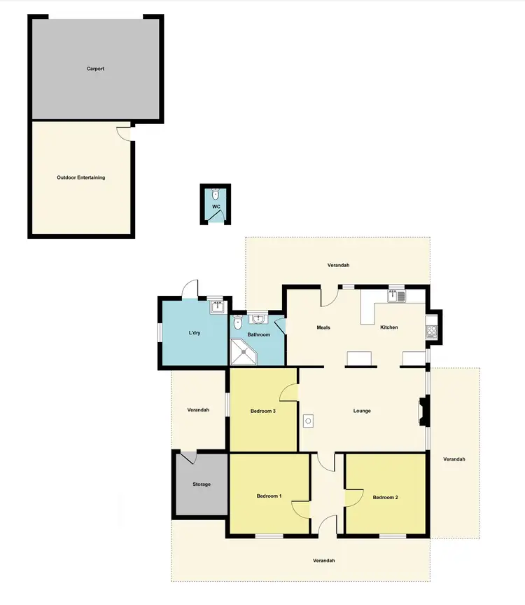 Floorplan of Homely house listing, 721 Maryborough -Dunolly Rd Havelock Via, Maryborough VIC 3465