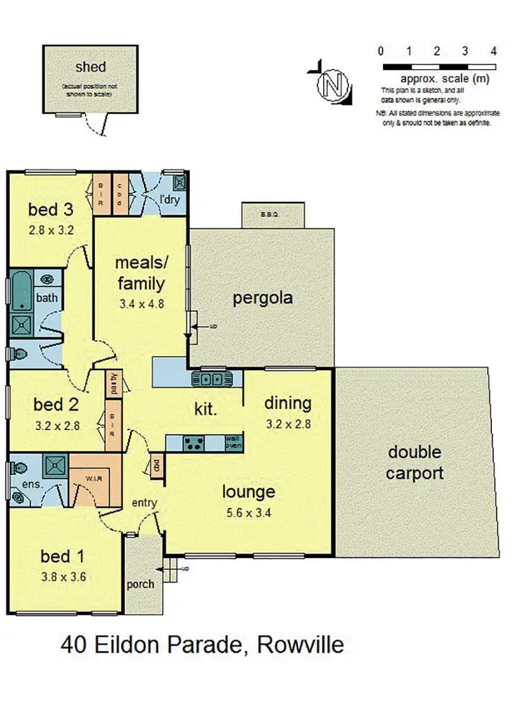 Floorplan of Homely house listing, 40 Eildon Parade, Rowville VIC 3178