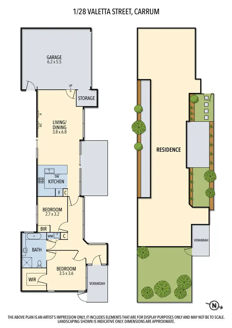 Floorplan of Homely unit listing, 1/28 Valetta Street, Carrum VIC 3197