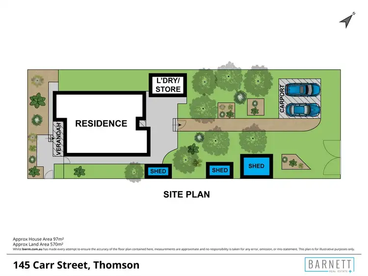 Floorplan of Homely house listing, 145 Carr Street, Thomson VIC 3219