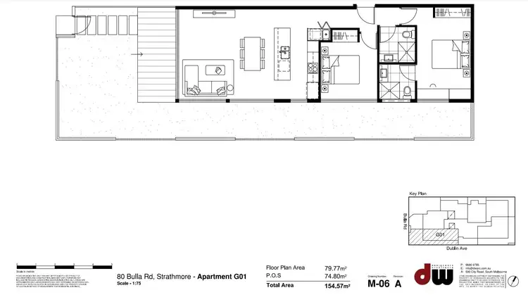 Floorplan of Homely apartment listing, G01/80 Bulla Road, Strathmore VIC 3041