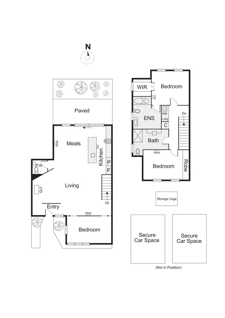 Floorplan of Homely townhouse listing, 3/130 Tennyson Street, Elwood VIC 3184