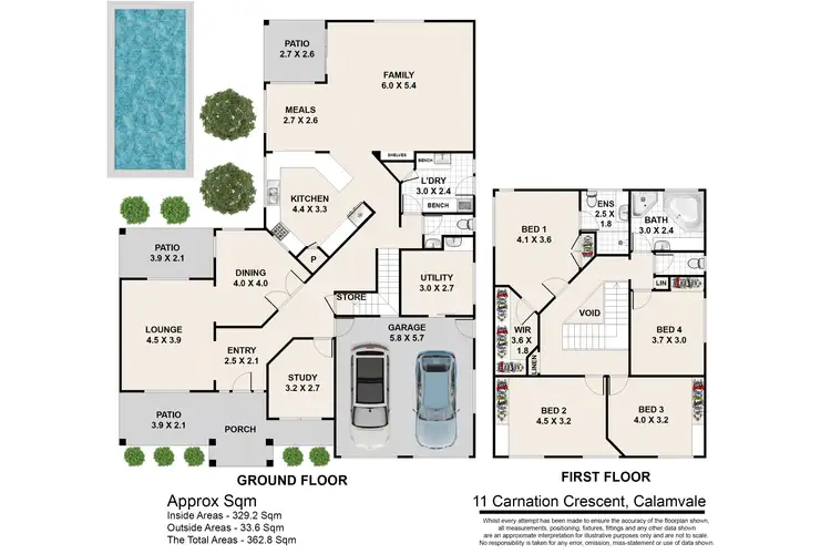 Floorplan of Homely house listing, 11 Carnation Crescent, Calamvale QLD 4116