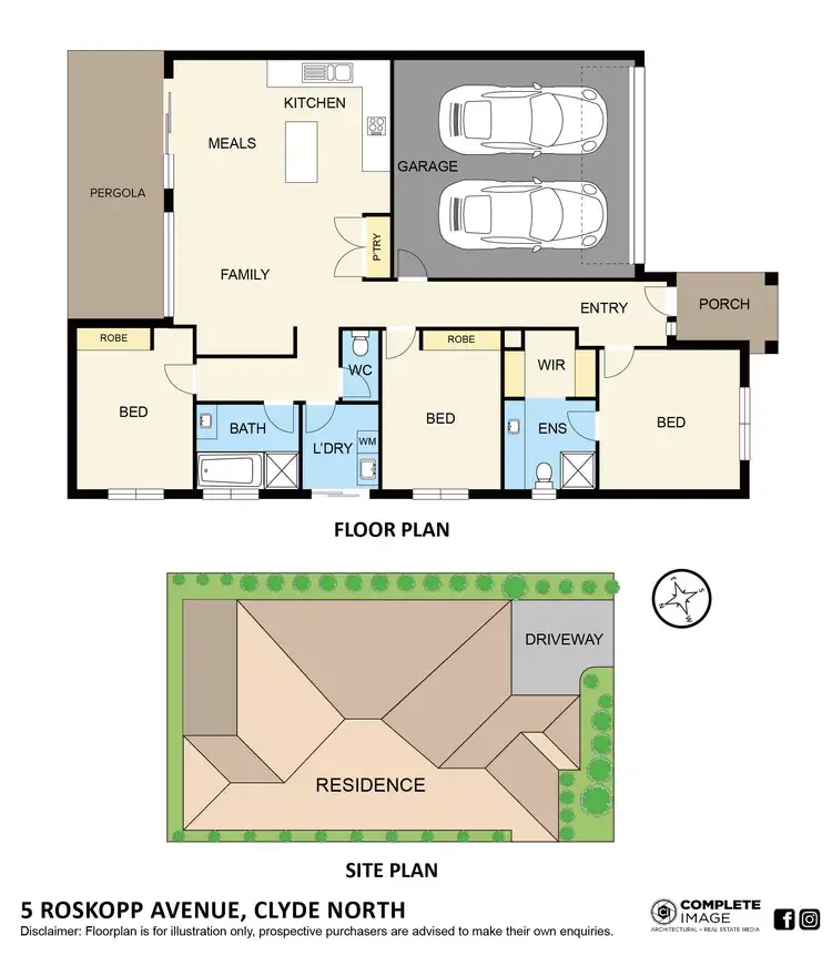 Floorplan of Homely house listing, 5 Roskopp Avenue, Clyde North VIC 3978