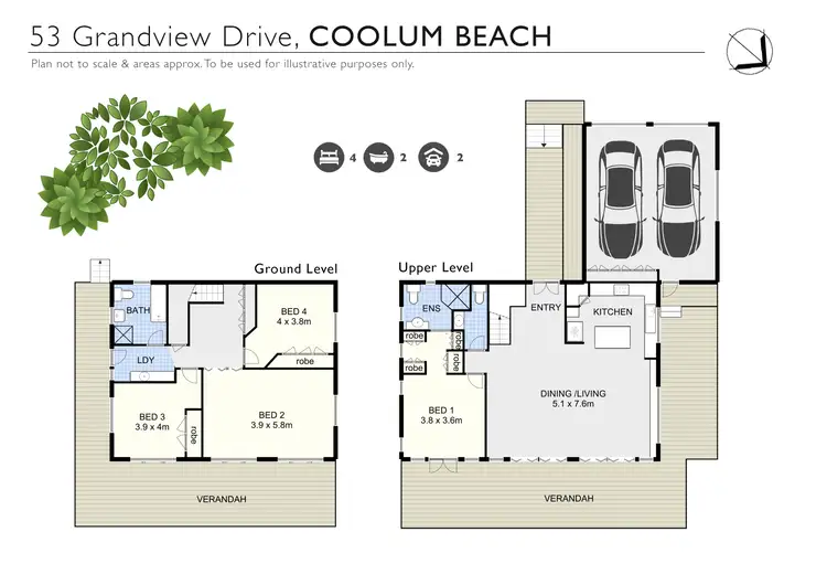 Floorplan of Homely house listing, 53 Grandview Drive, Coolum Beach QLD 4573