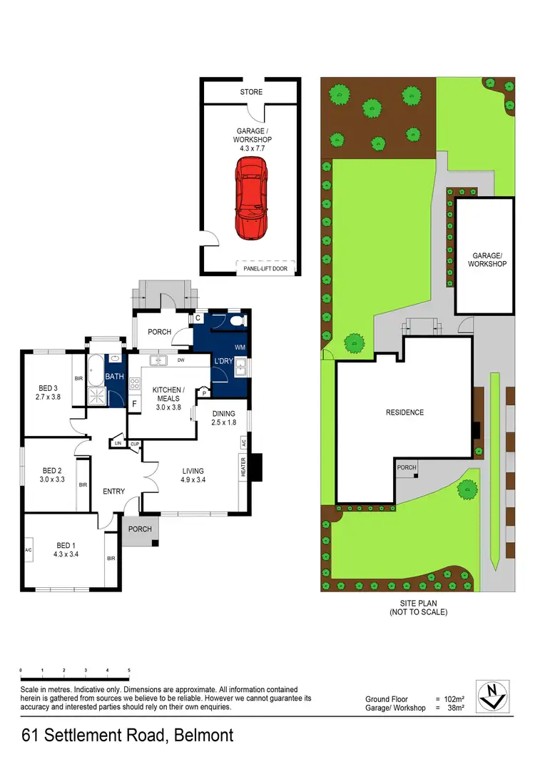 Floorplan of Homely house listing, 61 Settlement Road, Belmont VIC 3216