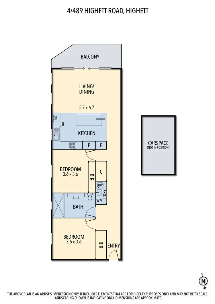 Floorplan of Homely unit listing, 4/489 Highett Road, Highett VIC 3190