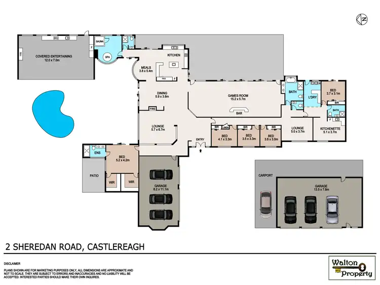 Floorplan of Homely rural property listing, 2-10 Sheredan Road, Castlereagh NSW 2749
