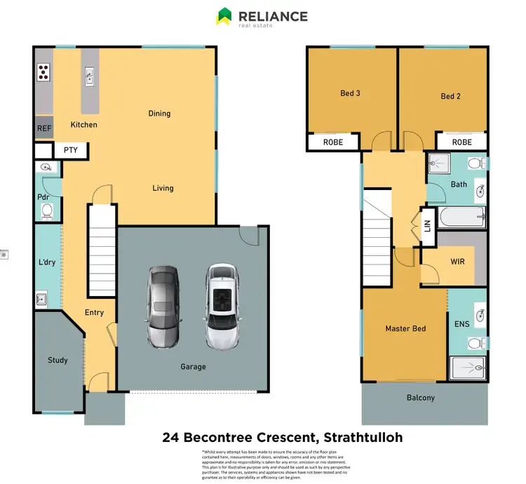 Floorplan of Homely house listing, 24 Becontree Crescent, Strathtulloh VIC 3338