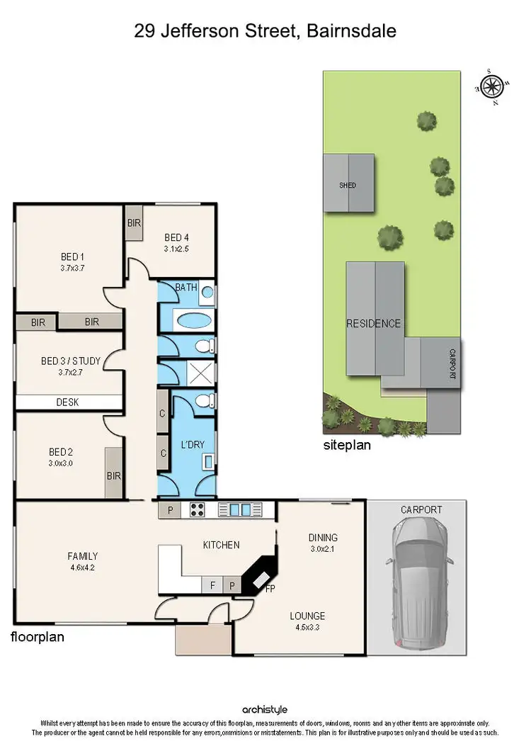 Floorplan of Homely house listing, 29 Jefferson Street, Bairnsdale VIC 3875