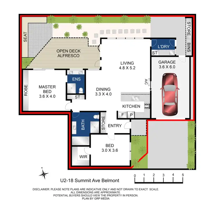 Floorplan of Homely unit listing, 2/18 Summit Avenue, Belmont VIC 3216