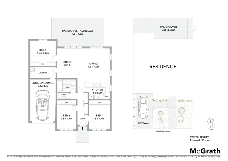 Floorplan of Homely townhouse listing, 1/4 Cornish Avenue, Belmont VIC 3216