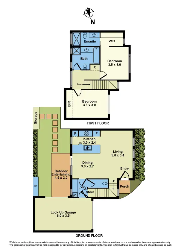 Floorplan of Homely townhouse listing, 2/49 Metherall Street, Sunshine North VIC 3020