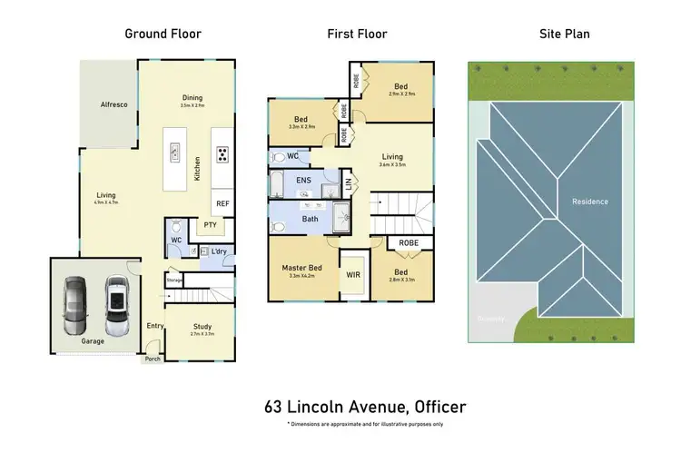 Floorplan of Homely house listing, 63 Lincoln Avenue, Officer VIC 3809
