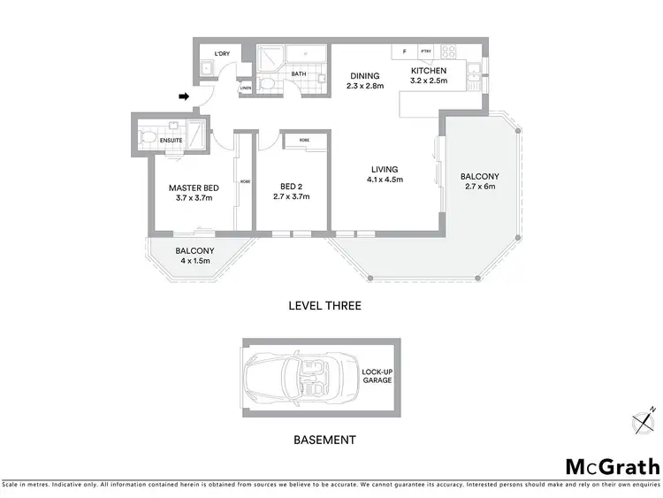 Floorplan of Homely apartment listing, 305/40 Ocean Street, Bondi NSW 2026