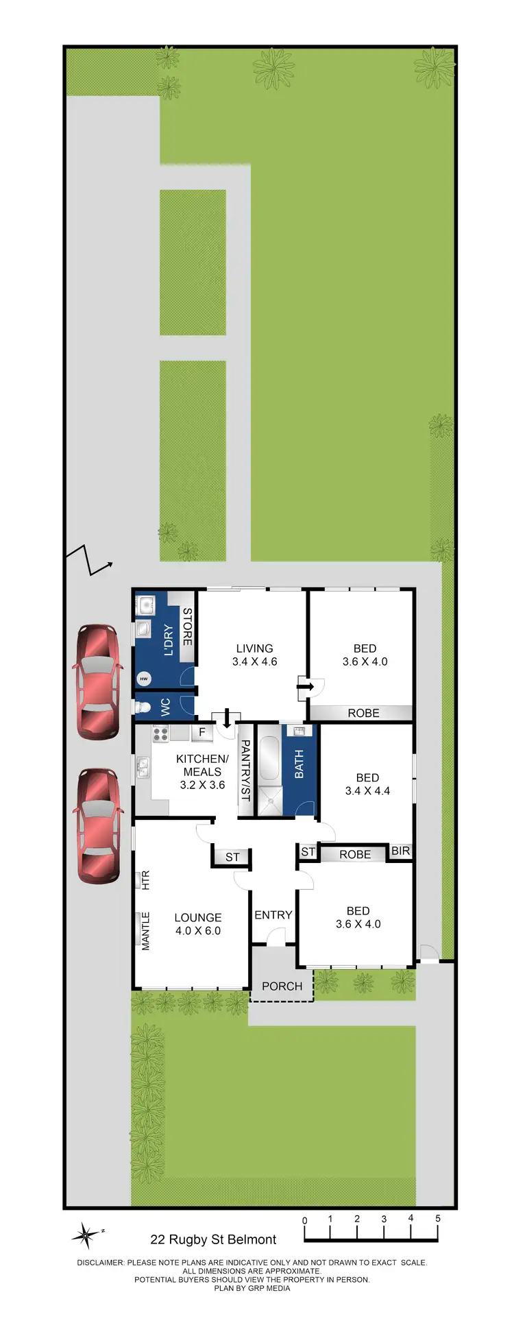 Floorplan of Homely house listing, 22 Rugby Street, Belmont VIC 3216