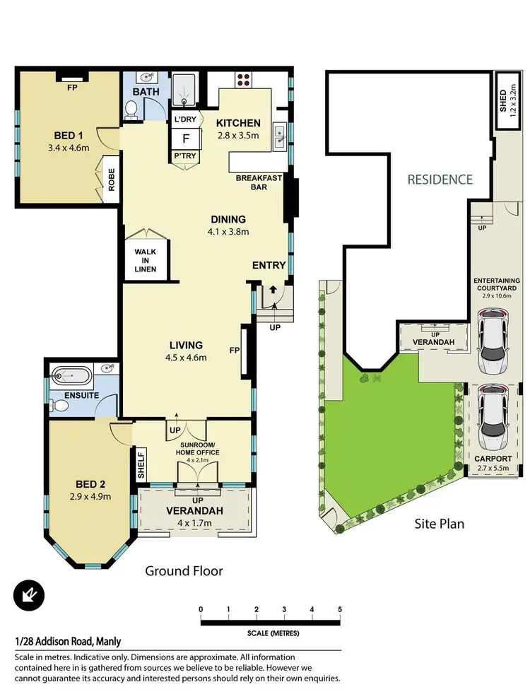 Floorplan of Homely apartment listing, 1/28 Addison Road, Manly NSW 2095