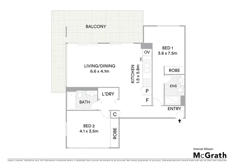 Floorplan of Homely unit listing, 1101/102-108 Victoria Parade, Rockhampton City QLD 4700
