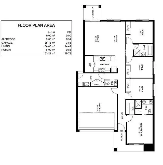 Floorplan of Homely house listing, Lot 60 Mia Street, Alfredton VIC 3350