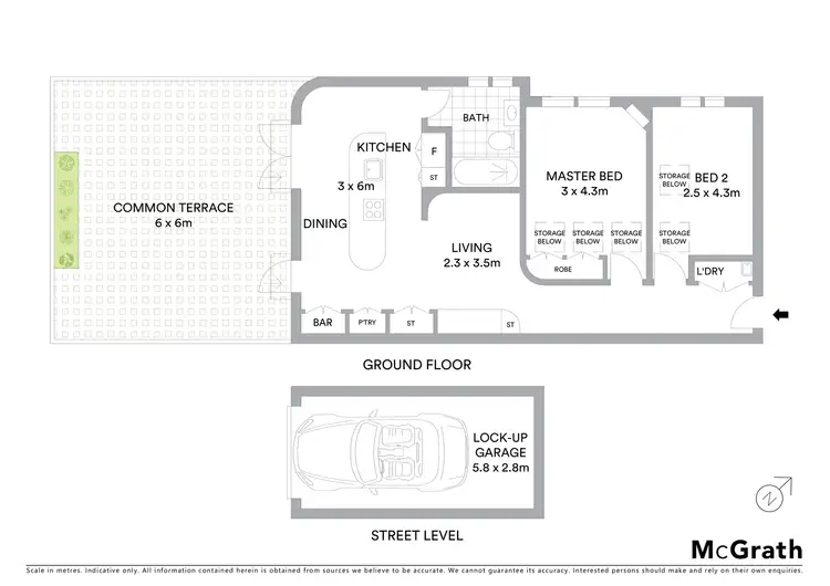 Floorplan of Homely apartment listing, 2/146 Hastings Parade, North Bondi NSW 2026