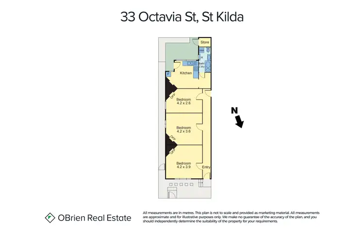 Floorplan of Homely house listing, 33 Octavia Street, St Kilda VIC 3182