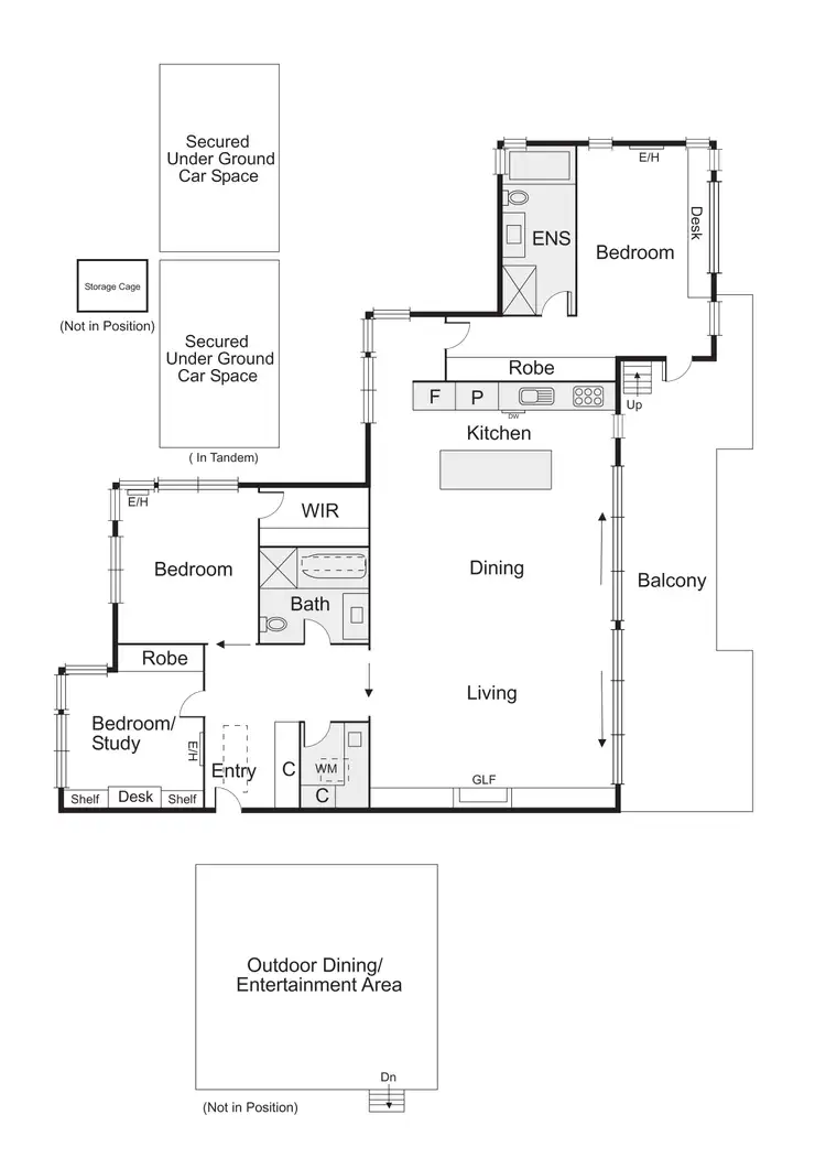 Floorplan of Homely apartment listing, 12/12 Blessington Street, St Kilda VIC 3182